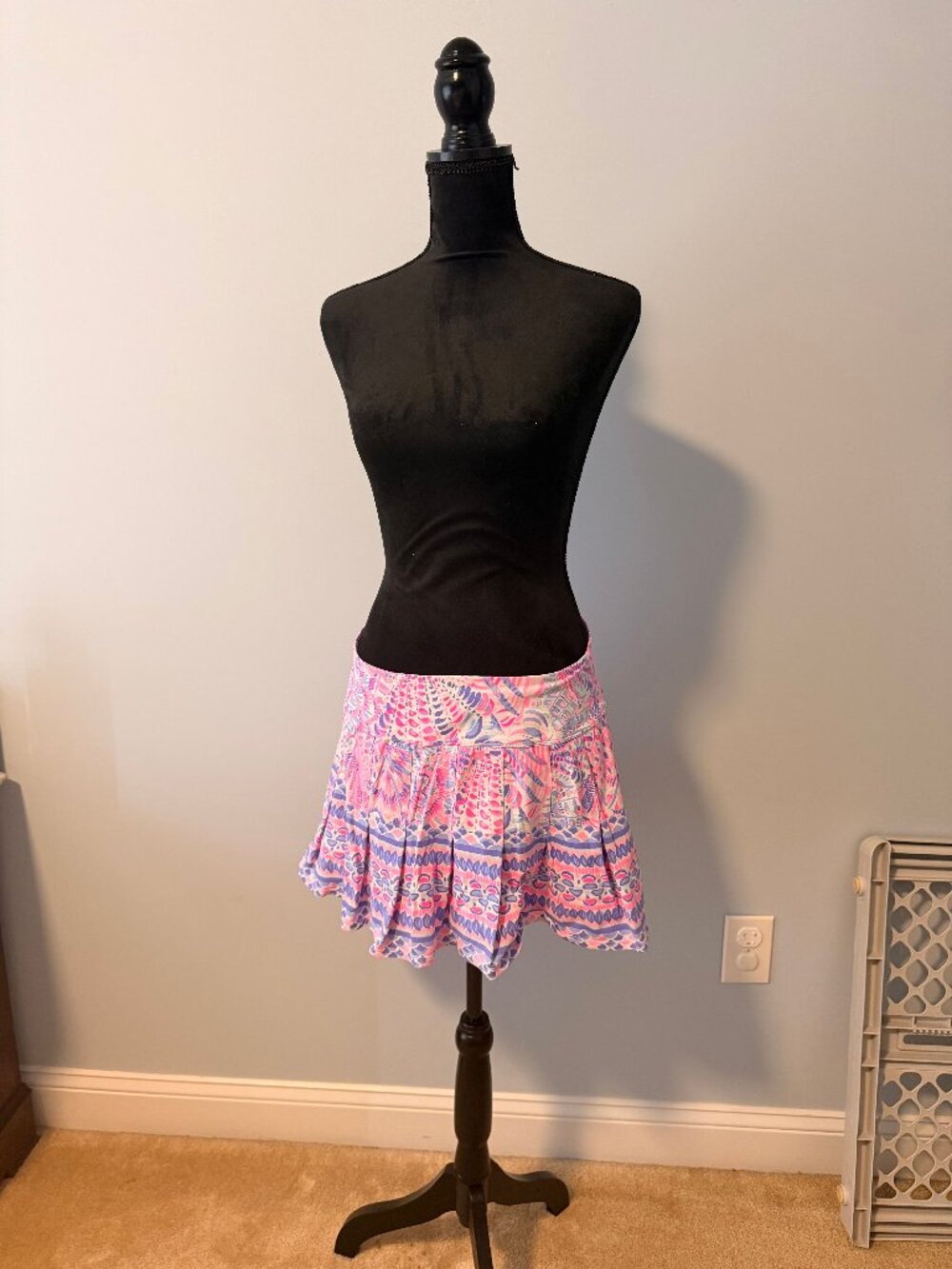 Lilly Pulitzer Active/Tennis Skort (Pink, Purple, White)- L